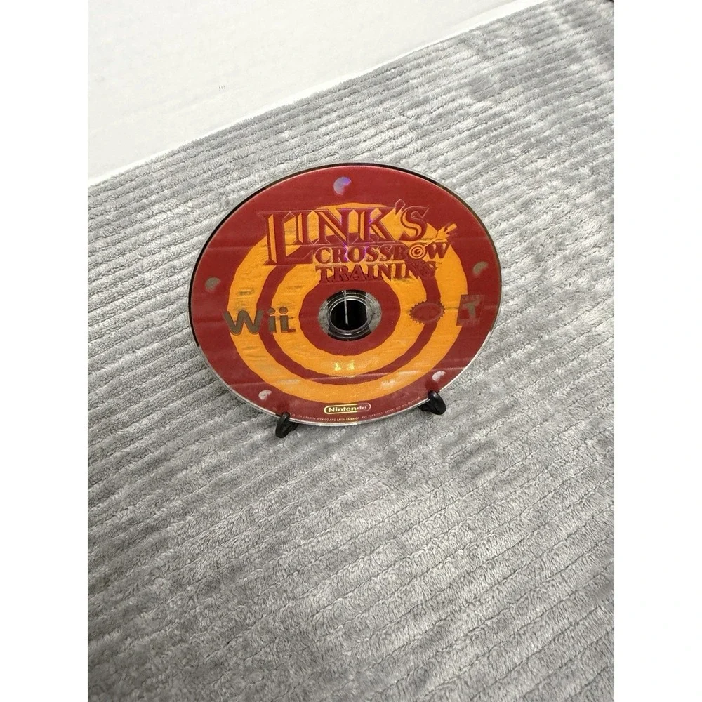 Nintendo Wii Link's Crossbow Training Game Disc. Working.